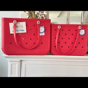 Bogg bag xl and baby red